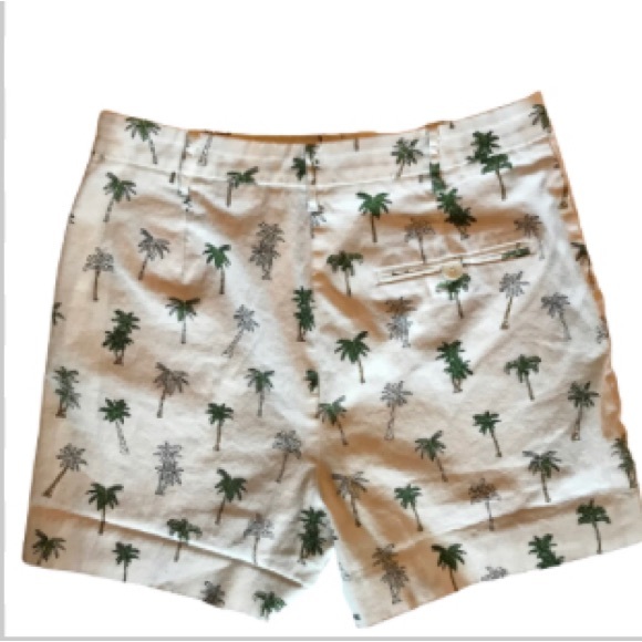 Zara High Waist Palm Tree Print Shorts S - Picture 3 of 5